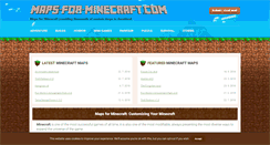 Desktop Screenshot of maps-for-minecraft.com
